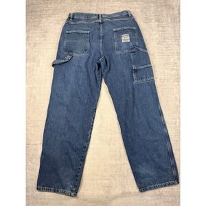 Steve & Barry's Jeans Mens 34x32 Blue Denim Vtg Y2K Carpenter Light Wash Relaxed